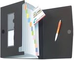 herlitz F&auml;chermappe, Recycling, A4, PP 12 F&auml;cher, farbig sortiert, easy orga to go