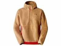 The North Face Men’s Campshire Fleece Hoodie almond butter/fiery red L