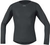 Gore Wear M Gore Windstopper Base Layer Thermo Shirt Langarm black L...