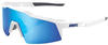 100% Speedcraft XS Blue ML Mirror / matte white HU-GLA-2136/1001/unis