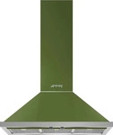 Smeg KPF9OG, Smeg KPF9OG Dekor-Wandhaube Olivfr&uuml;n 90 cm Portofino