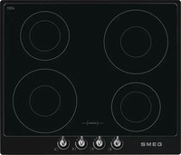 Smeg SI964NM, Smeg SI964NM Einbau-Induktionskochfeld Schwarz 60 cm Victoria-Design