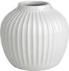 Kähler Design Kähler Hammershøi Vase medium - weiß - Ø 13,5 cm - Höhe 12,5 cm