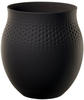 Villeroy & Boch Manufacture Collier Perle Vase groß - schwarz - 16,5x16,5x17,5 cm -