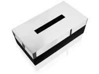 JOOP! CHROMELINE Kleenexbox - Chrom / Black - 23,6x12,5x8,5 cm 010070011