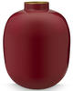 Pip Studio Metal Vase - dark red - Höhe 32 cm 51102066