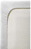 fleuresse Comfort Topper-Spannbettlaken aus Baumwoll-Jersey - silber - 150x200 cm