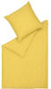 Musterring Ease Bettwäsche-Set aus Satin - gelb - 135x200 / 80x80 cm