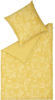Musterring Blossom Bettwäsche-Set aus Satin - gelb - 135x200 / 80x80 cm