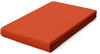 schlafgut Pure Topper Bio-Spannbettlaken - red mid - 180-200x200-220 cm