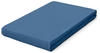 schlafgut Pure Topper Bio-Spannbettlaken - blue mid - 90-100x190-220 cm