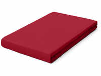 schlafgut Pure Boxspring Bio-Spannbettlaken - red deep - 90-100x190-220 cm