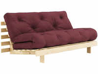 Karup Design ROOTS Schlafsofa - raw/bordeaux - Sofa: 160x105x85 cm, Bett: 200x160x20