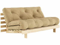 Karup Design ROOTS Schlafsofa - raw/wheat beige - Sofa: 160x105x85 cm, Bett: