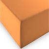 fleuresse Comfort XL Spannbettlaken aus Mako-Jersey - orange - 150x200 cm