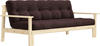 Karup Design UNWIND Schlafsofa - clear/brown - Sofa: 218x92x88 cm, Bett: 218x145x76
