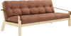 Karup Design POETRY Schlafsofa - clear/clay brown - Sofa: 204x90x43 cm, Bett:
