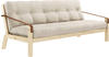 Karup Design POETRY Schlafsofa - clear/beige - Sofa: 204x90x43 cm, Bett: 204x130x13