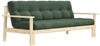 Karup Design UNWIND Schlafsofa - clear/olive green - Sofa: 218x92x88 cm, Bett: