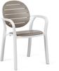 6er Spar-Set | Nardi Palma Stühle mit Armlehnen Outdoor - antracite: Breite: 59 cm,