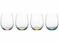 RIEDEL HAPPY O GLAS 4er SET - transparent-farbig - 4 x 320 ml R-5414-44