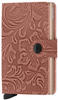 SECRID Miniwallet Ornament Geldbörse / Portemonnaie - rose - 6,5x10,2x2,1 cm