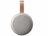 KREAFUNK CARE aGo Bluetooth-Lautsprecher - grau meliert - ø 8 cm - Höhe 3,9 cm