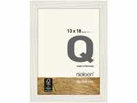 Nielsen Design Quadrum Holz-Bilderrahmen - weiß - Rahmen: 15,2 x 20,2 cm - für