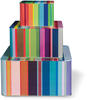 Remember Stripes Blechdosenset 3er-Set - mehrfarbig - B 23 cm - L 23 cm - H 12 cm