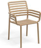 6er Spar-Set | Nardi Doga Armchair Stühle mit Armlehne Outdoor - cappuccino: Breite: