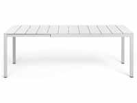 Nardi Rio Alu 140 Ext. Outdoor Tisch - bianco - Länge: 140/210, Höhe: 75 cm, Tiefe: