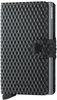 SECRID Miniwallet Cubic Geldbörse / Portemonnaie - black-titanium - 6,5x10,2x2,1 cm