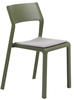 6er Spar-Set | Nardi Trill Bistrot Stühle ohne Armlehnen - grigio: Breite: 50 cm,