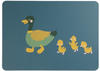 6er Spar-Set | ASA kids Kinder-Tischset - Duck Emil with Ducklings - 33x46 cm