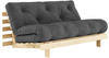 Karup Design ROOTS Schlafsofa - raw/dark grey - Sofa: 160x105x85 cm, Bett: 200x160x20