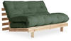 Karup Design ROOTS Schlafsofa - raw/olive green - Sofa: 140x105x85 cm, Bett: