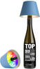 Sompex TOP 2.0 Akku-Flaschenleuchte - Lampenschirm für Bottles - blau - Ø 12,5 cm -
