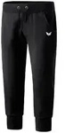 Erima 3/4 Sweathose mit B&uuml;ndchen Basic Damen - schwarz 48