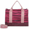 Fritzi aus Preußen Canvas Handtasche 40 cm zebra pink