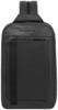 Piquadro David Umhängetasche RFID Schutz Leder 32 cm black