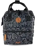 Cabaia Adventurer All Over Small City Rucksack 32 cm schwarz