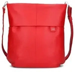 Zwei Mademoiselle.M Umh&auml;ngetasche 35 cm rot