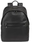 DuDu New York Daypack Leder 41 cm Laptopfach schwarz