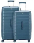 Roncato B-Flying Trunk 4 Rollen Kofferset 2-teilig blau