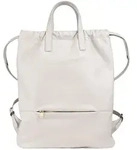 DuDu Ellesmere City Rucksack Leder 44 cm weiss