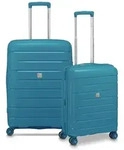MODO by Roncato Starlight 3.0 4 Rollen Kofferset 2-teilig mit Dehnfalte petrol