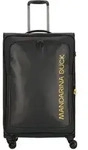 Mandarina Duck Eco Coated 4 Rollen Trolley L 78 cm mit Dehnfalte schwarz