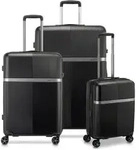 Roncato Airglam 4 Rollen Kofferset 3-teilig mit Dehnfalte schwarz