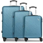 Check.In Paradise 2.0 4 Rollen Kofferset 3-teilig mit Dehnfalte blau