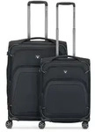 Roncato Gateway 4 Rollen Kofferset 2-teilig mit Dehnfalte schwarz